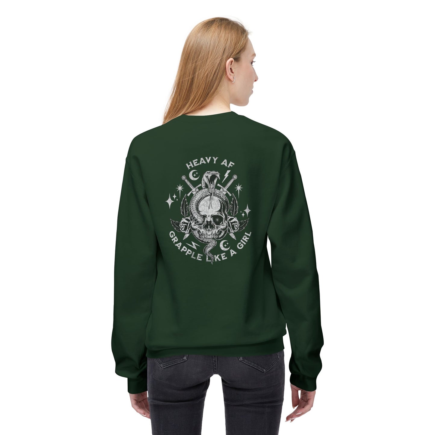 Grapple like a Girl Crewneck Sweatshirt - Heavy AF