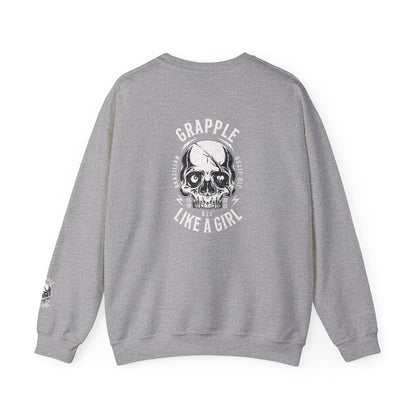 BJJ Women's Crewneck Sweater - I closed my book to be here.
