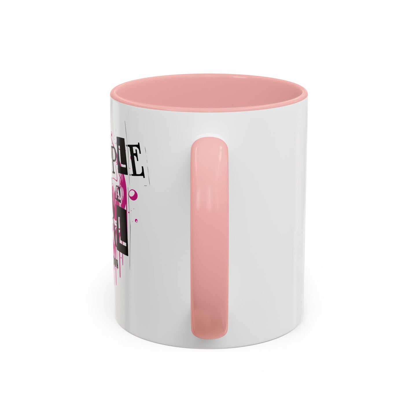 Grapple Like a Girl Accent Coffee Mug