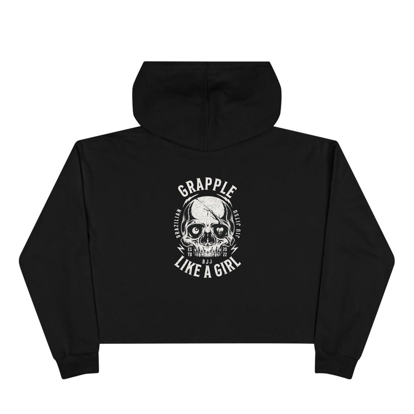 Grapple like a Girl Cropped Hoodie - Violent little thing