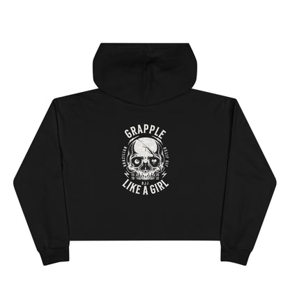 Grapple like a Girl Cropped Hoodie - Violent little thing
