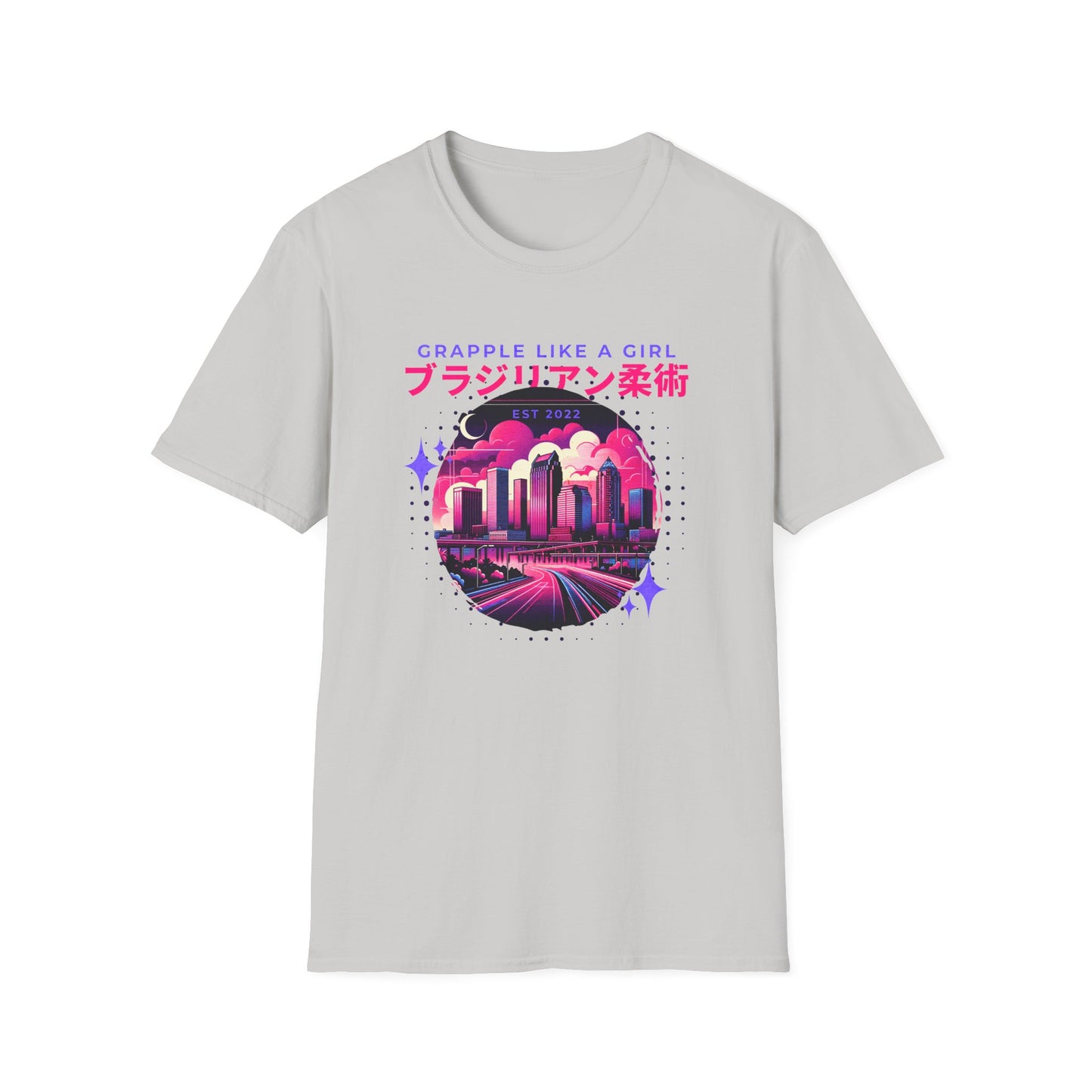 Grapple like a Girl T-Shirt - Tampa Skyline