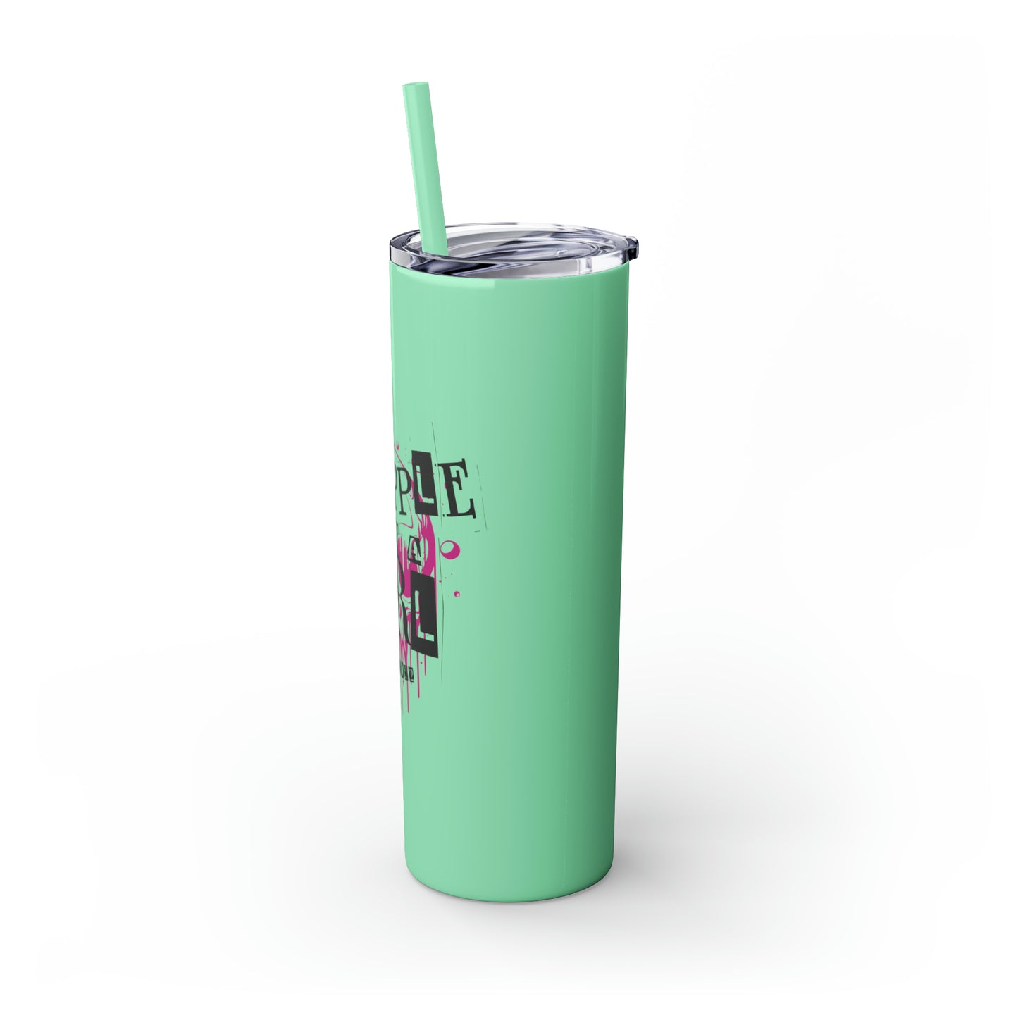 Grapple Like a Girl BJJ Skinny Matte Tumbler, 20oz