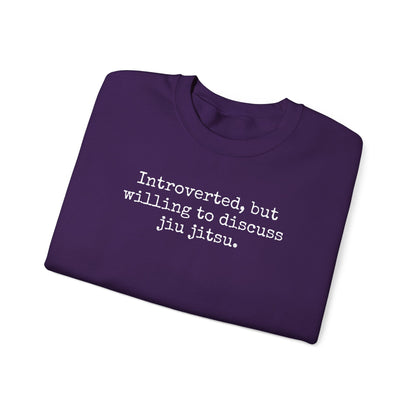 Grapple like a Girl BJJ Women's Crewneck Sweater - Introverted