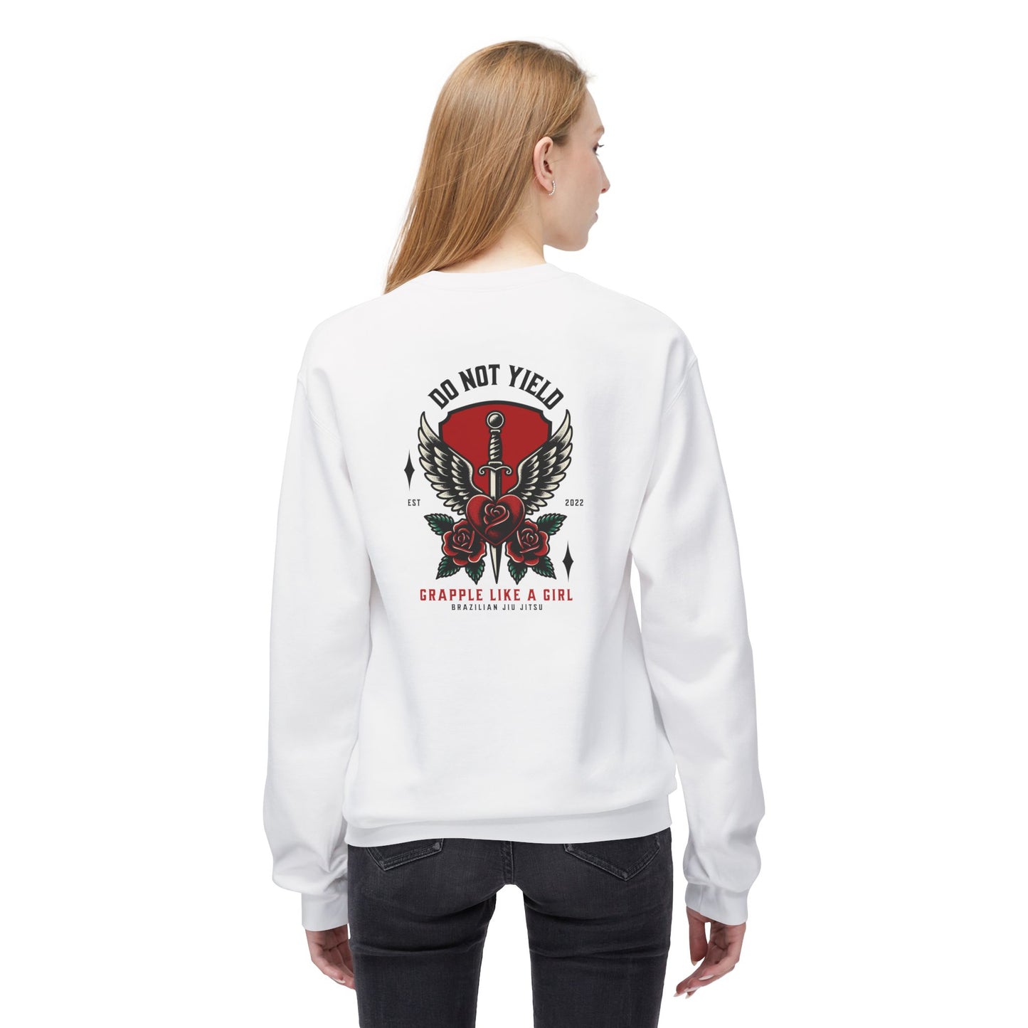 Grapple like a Girl Crewneck Sweatshirt - Do Not Yield