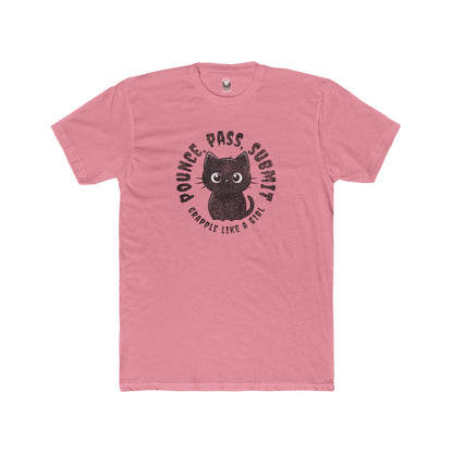Grapple like a Girl Unisex Cotton Tee - Pounce, Pass, Submit *Limited Edition*