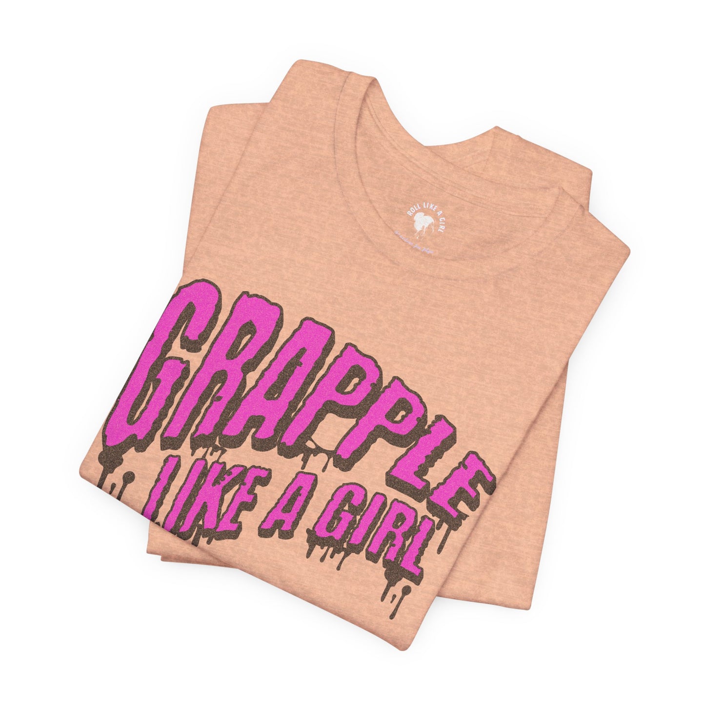 Women's Grapple like a Girl Slime Jiu Jitsu T-shirt