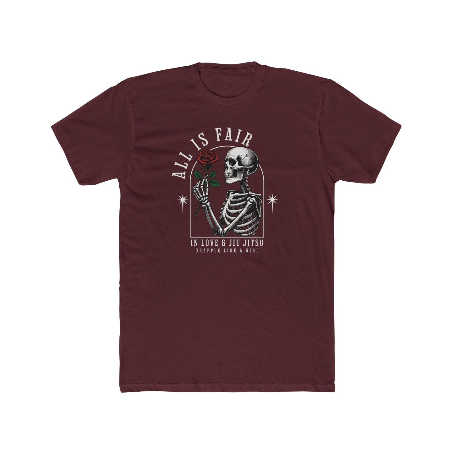 Grapple like a Girl BJJ T-Shirt - All is Fair in Love & Jiu Jitsu