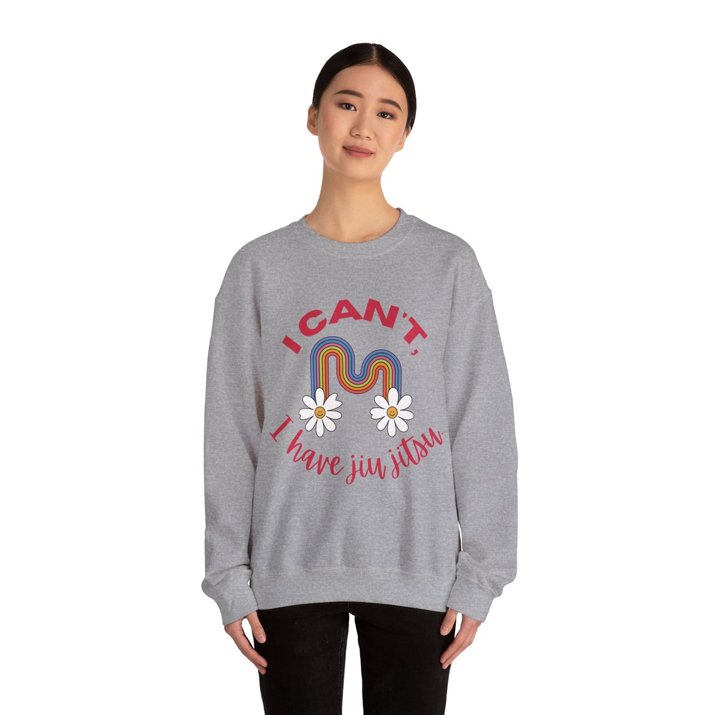 Women's BJJ I Can't, I have Jiu Jitsu Crewneck Sweater