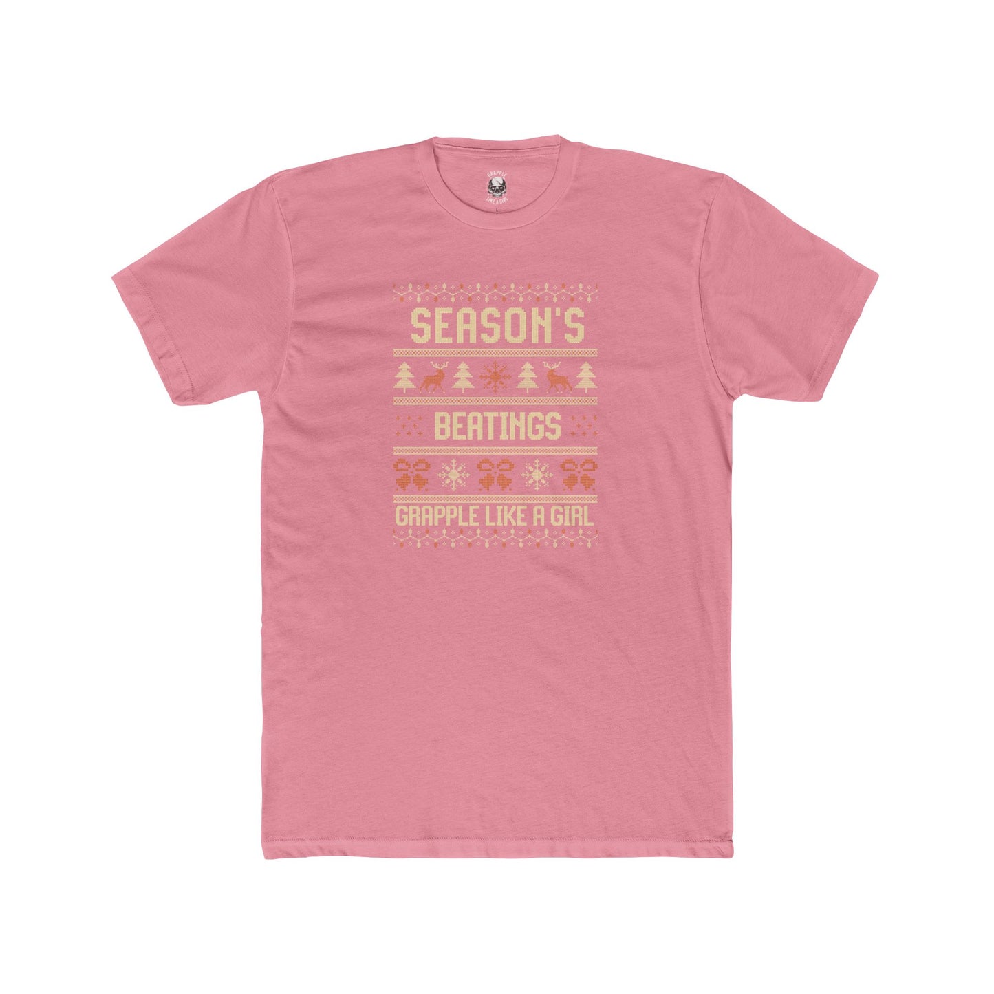 Grapple like a Girl Unisex Cotton T-shirt - Season’s Beatings *Limited Edition Holiday Drop*