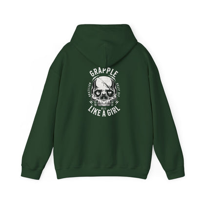 Grapple like a Girl BJJ Hoodie - Violent Little Thing/Skull Logo