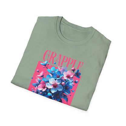Women's Jiu Jitsu Grapple like a Girl BJJ Unisex Softstyle T-Shirt - Blossoms