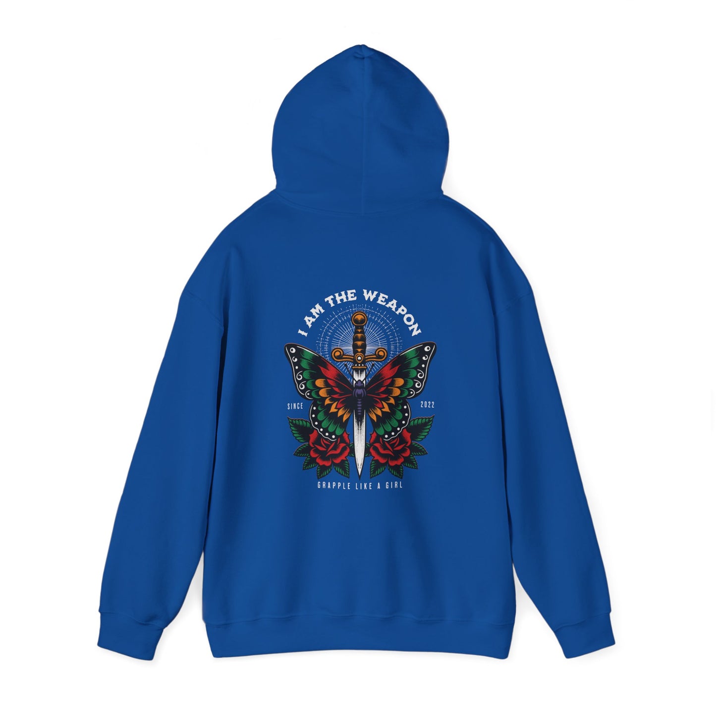 Grapple like a Girl Jiu Jitsu Hoodie - I am the weapon.