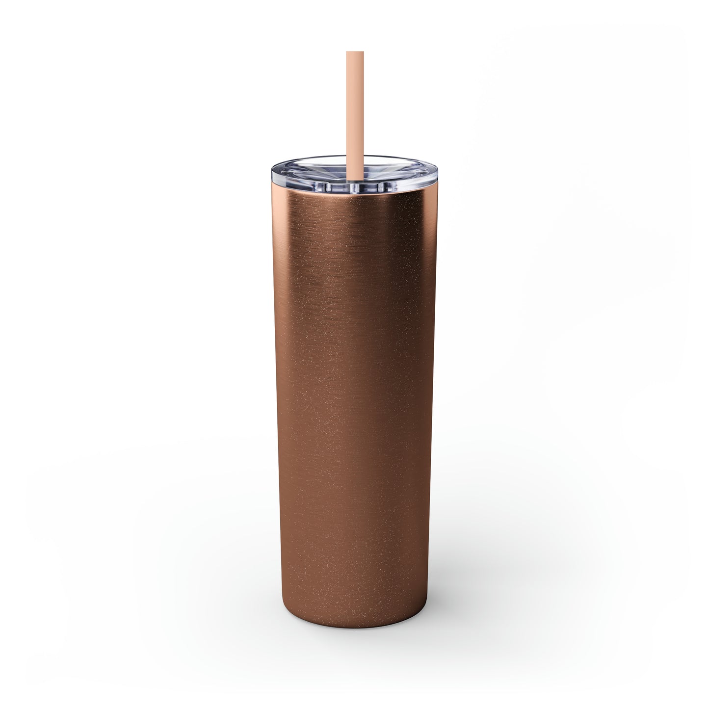 Conquer the Mats, Conquer the World Skinny Tumbler with Straw, 20oz