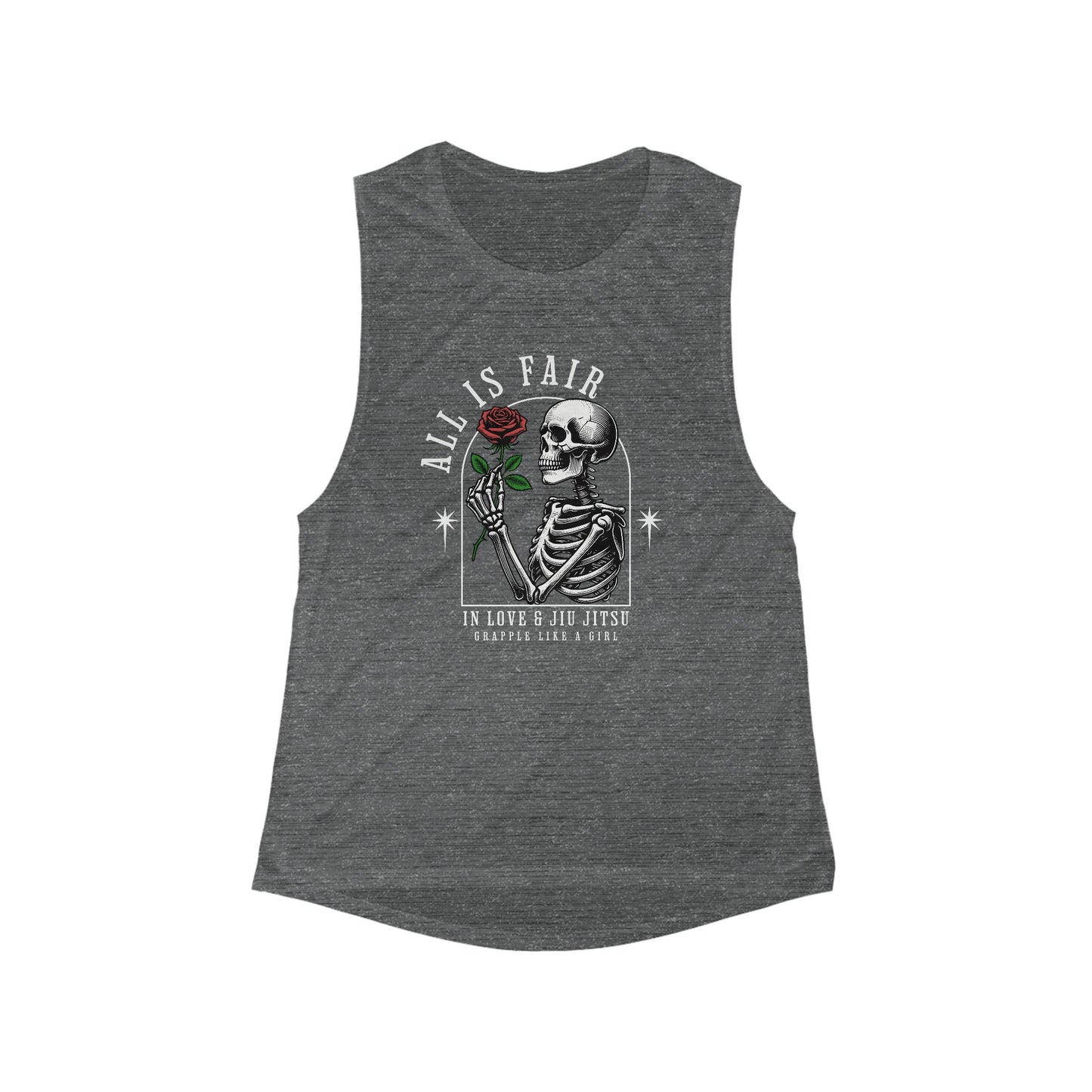 Grapple Like a Girl Muscle Tank - All is Fair in Love & BJJ