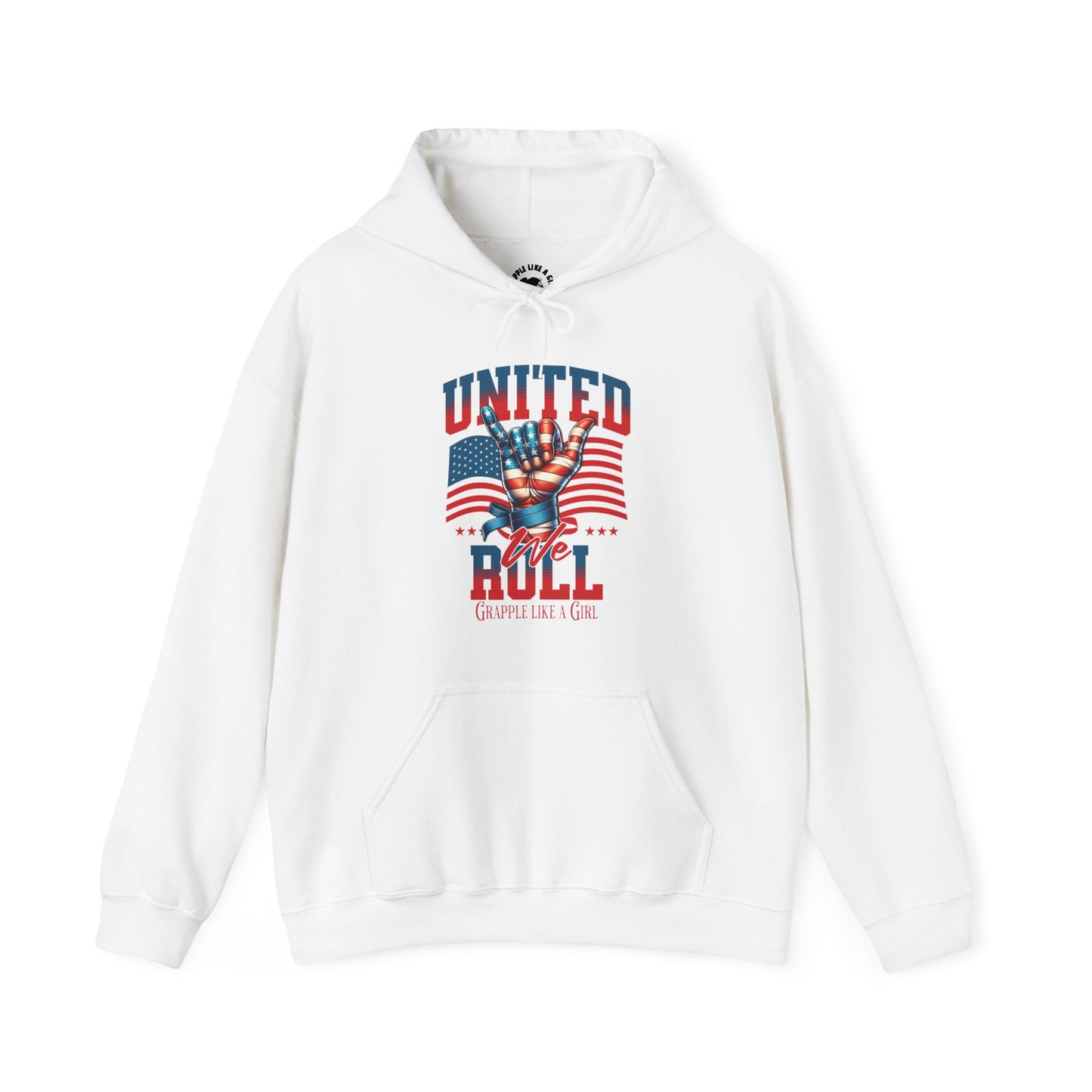 United we Roll BJJ Jiu Jitsu Grapple like a Girl Hoodie