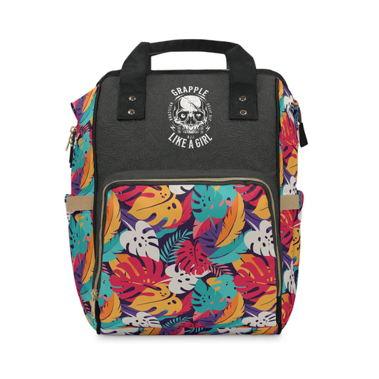 Women's Grapple like a Girl Jiu Jitsu Gear Backpack - Tropical