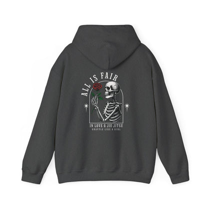 Women's Grapple like a Girl BJJ Hoodie - All is Fair in Love & Jiu Jitsu