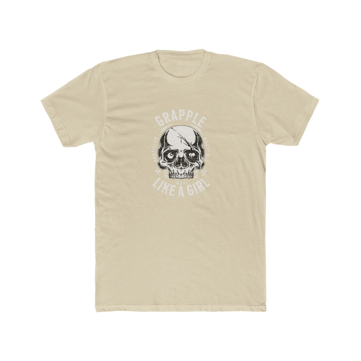 Grapple like a Girl BJJ T-Shirt - Skull Logo