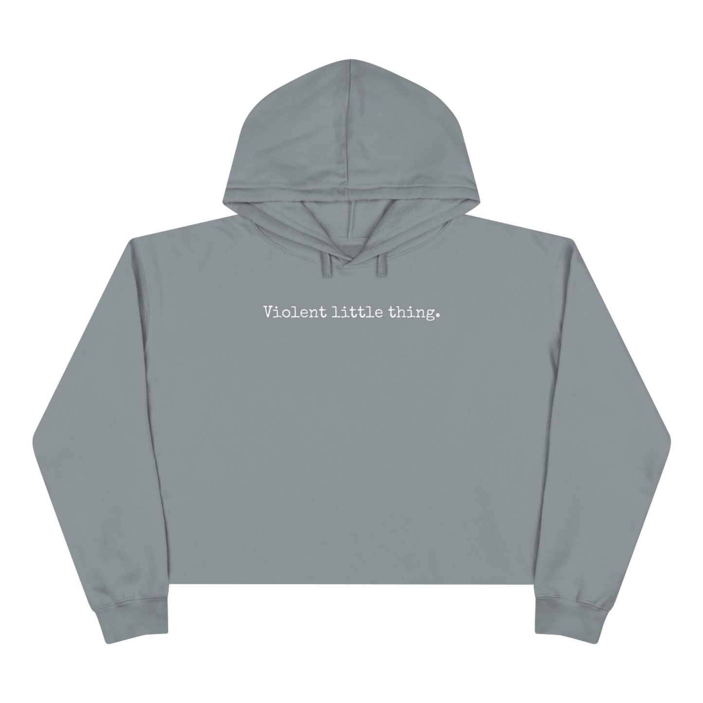 Grapple like a Girl Cropped Hoodie - Violent little thing