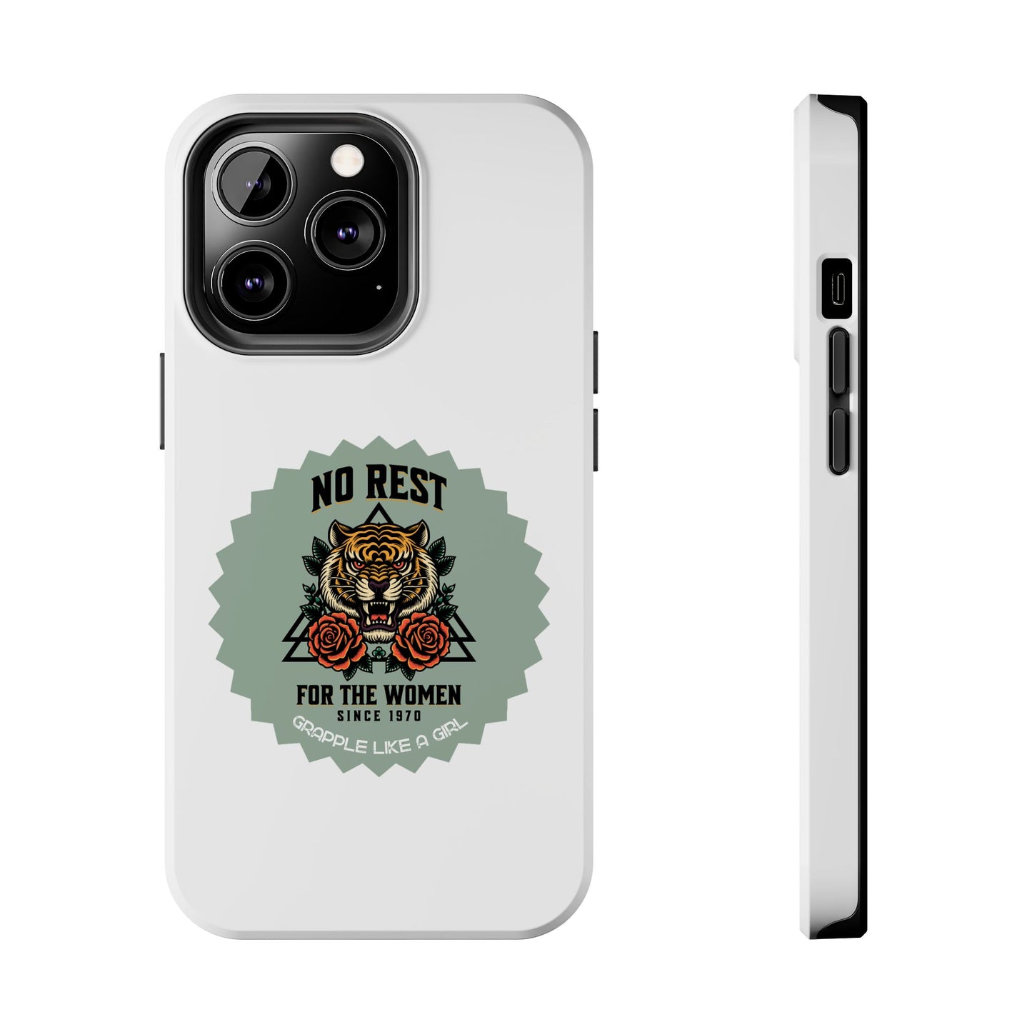 Women's BJJ No Rest for the Women Tough iPhone Cases