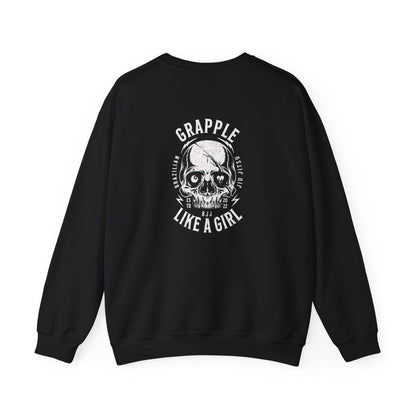 BJJ Grapple like a Girl Women's Crewneck Sweater - Sorry, can't. Jiu Jitsu, bye.