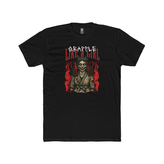 Grapple like a Girl Unisex Cotton Tee - Crowned in Chaos *Limited Edition*