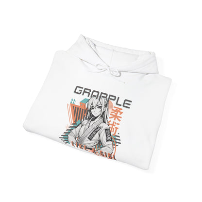Grapple like a Girl Women's BJJ Hoodie - Grapple Like a Girl, Anime Girl