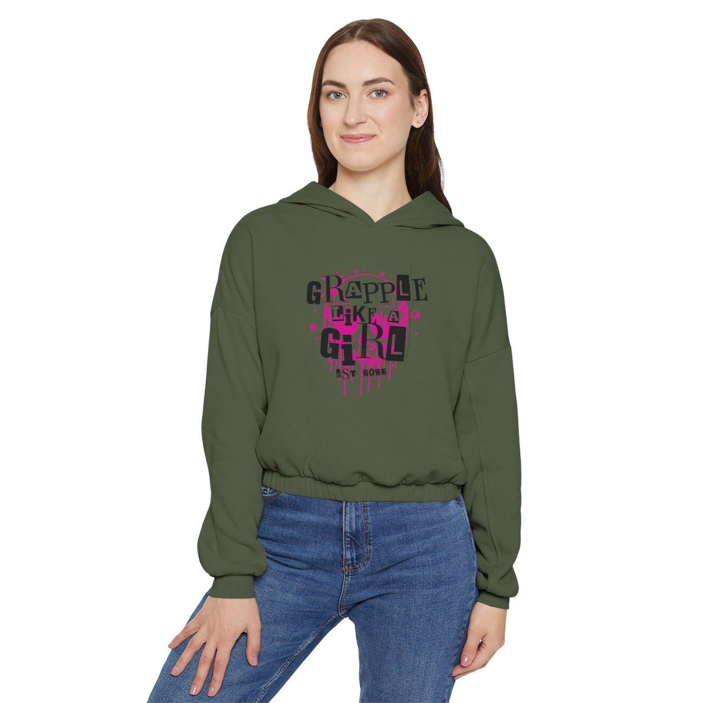 Grapple like a Girl Cinched Bottom Hoodie