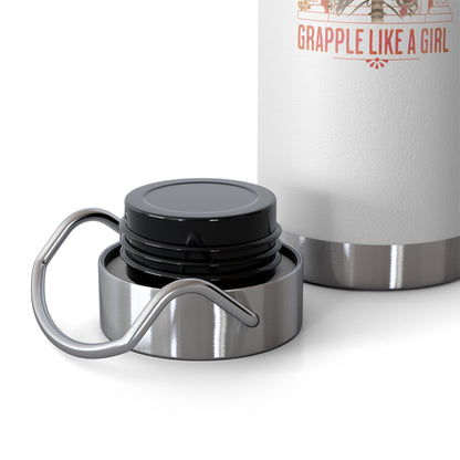 Grapple like a Girl Water Bottle 22oz Growth is Strength