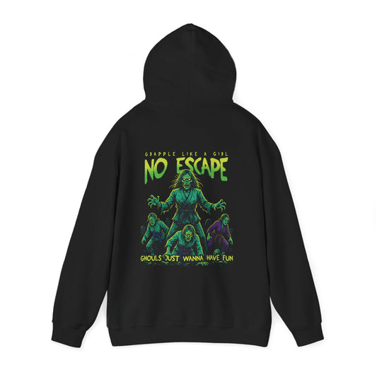 Women's BJJ Hoodie - Grapple Like a Girl, No Escape *Limited Edition*
