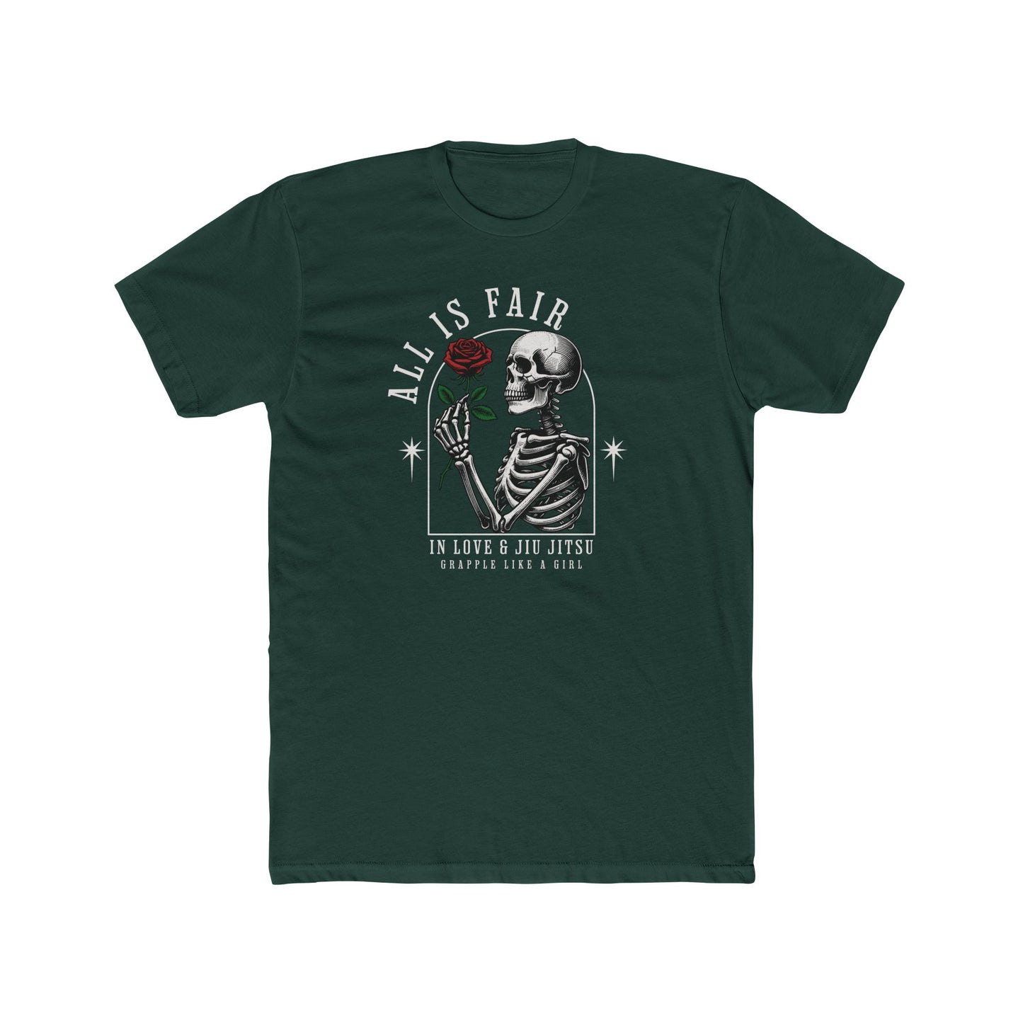 Grapple like a Girl BJJ T-Shirt - All is Fair in Love & Jiu Jitsu