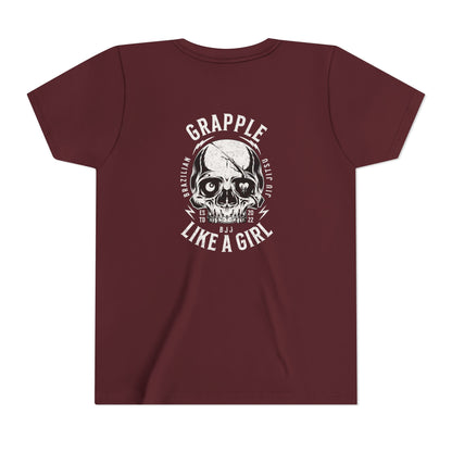 Grapple like a Girl Youth Short Sleeve Tee - Violent little thing