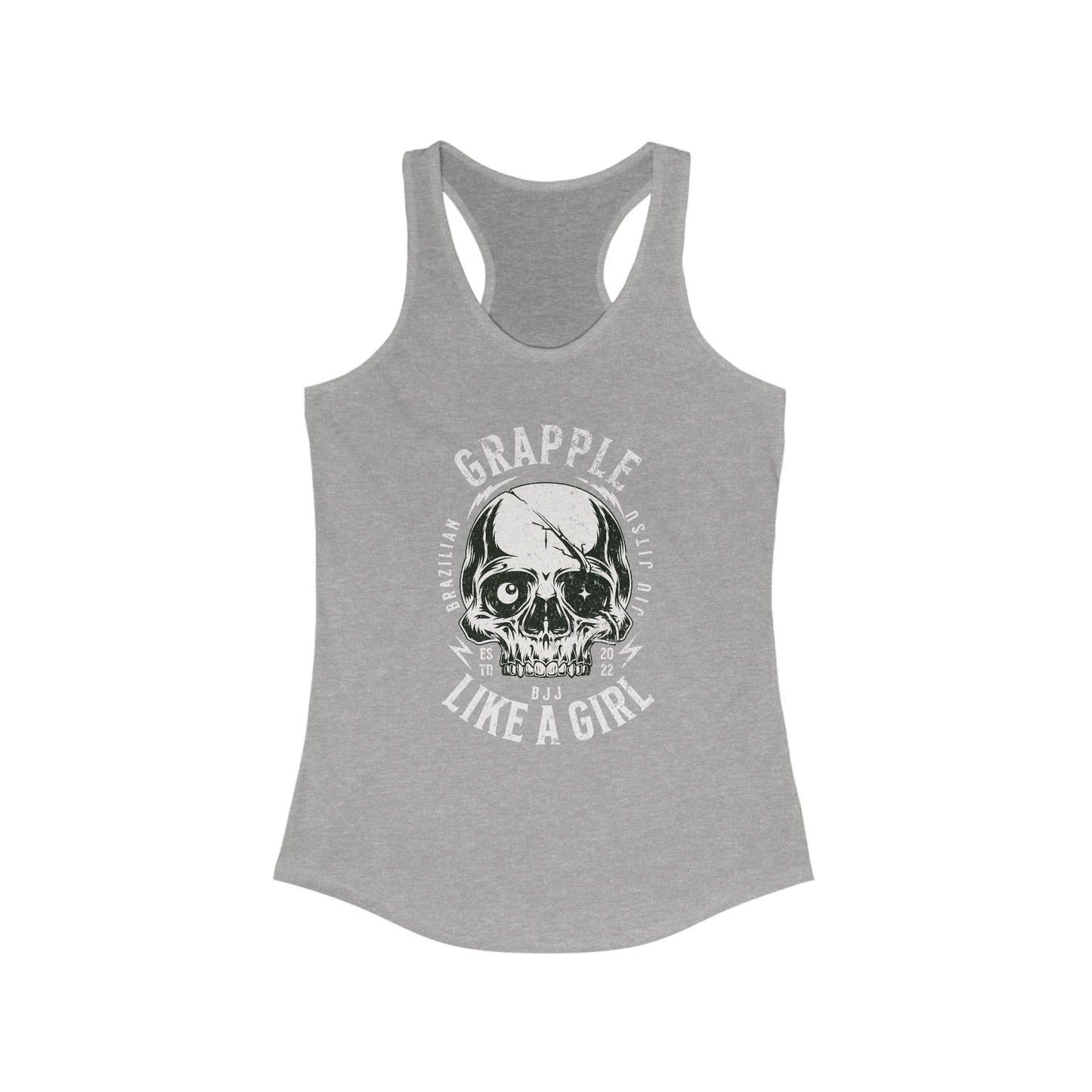 Women's Grapple like a Girl Skull Racerback Tank