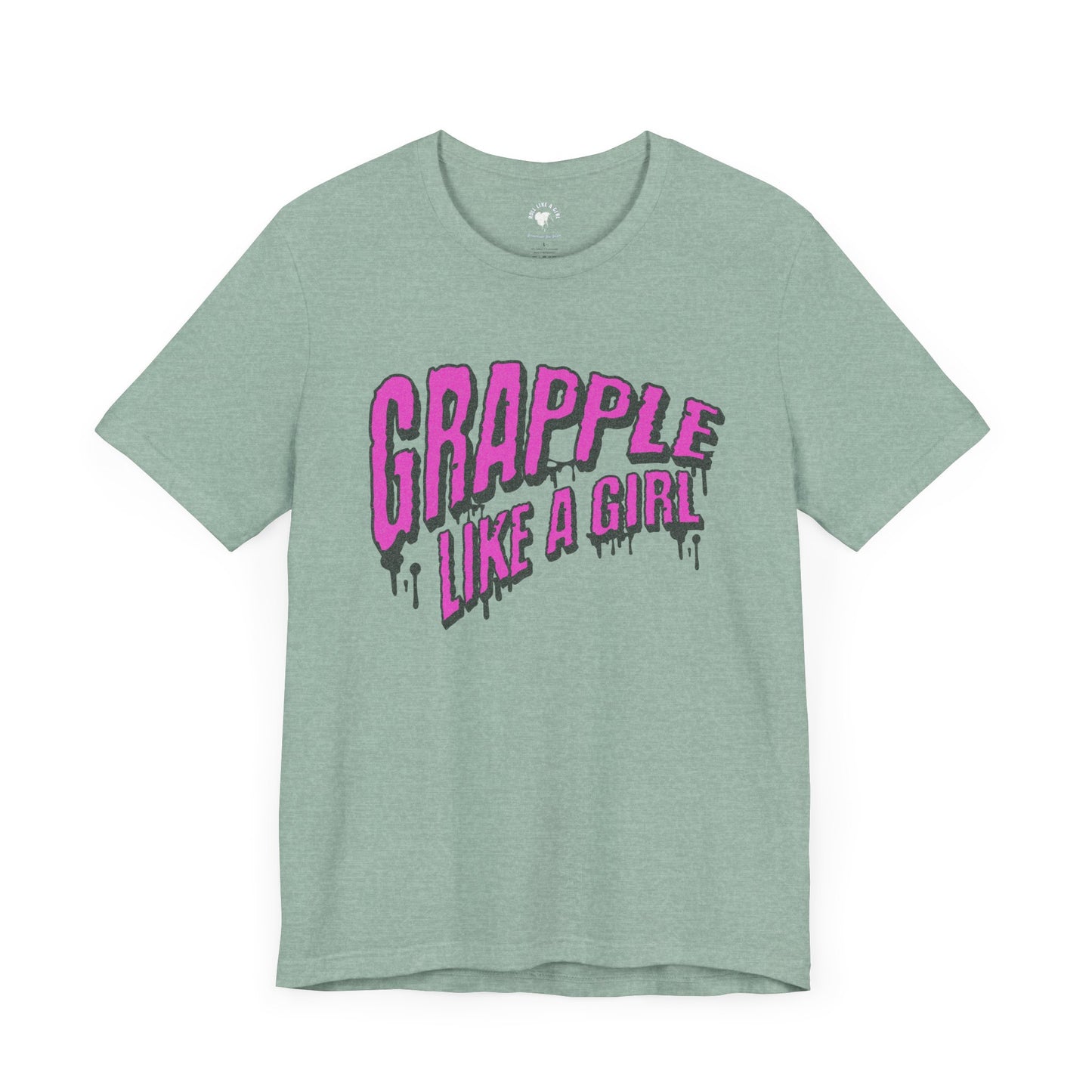 Women's Grapple like a Girl Slime Jiu Jitsu T-shirt