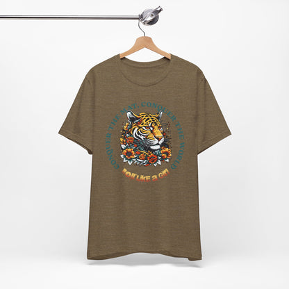 Womens BJJ Conquer to Mats Jiu Jitsu T-shirt