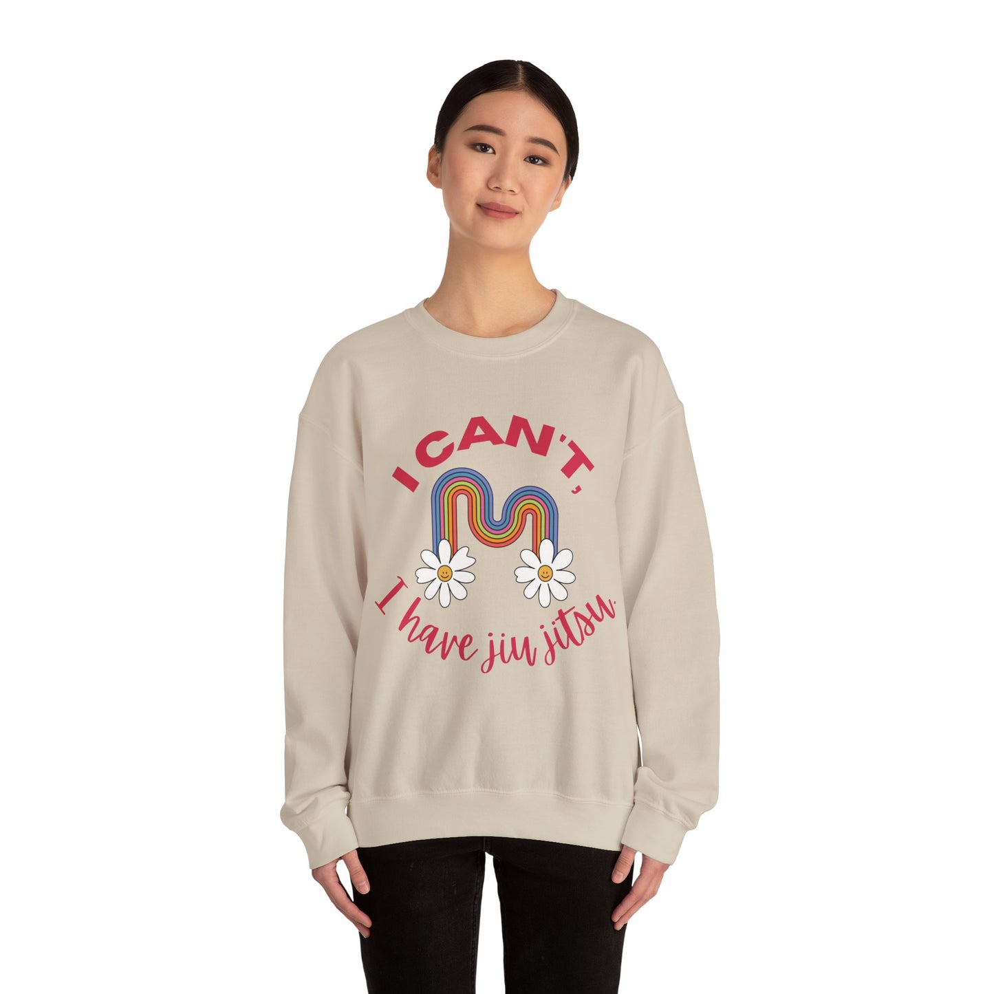 Women's BJJ I Can't, I have Jiu Jitsu Crewneck Sweater