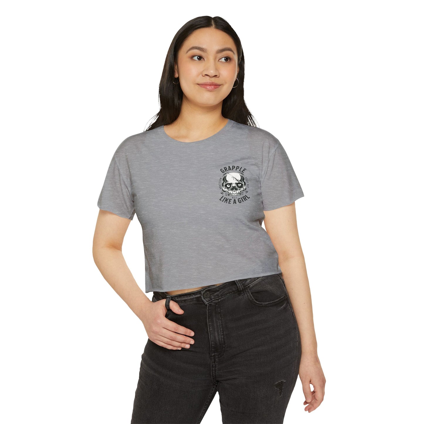 Grapple like a Girl Crop Top - Silly Goose Jiu Jitsu Club