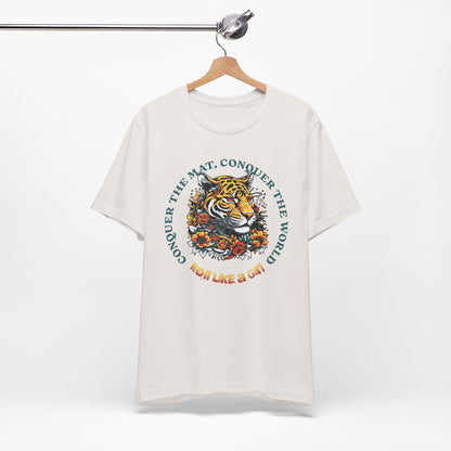 Womens BJJ Conquer to Mats Jiu Jitsu T-shirt