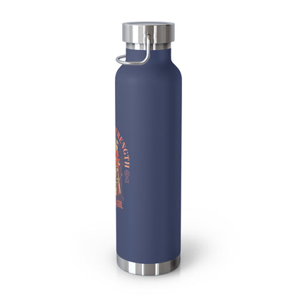 Grapple like a Girl Water Bottle 22oz Growth is Strength