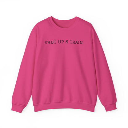 BJJ Women's Crewneck Sweater - Shut up & train.