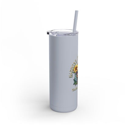 Harness Your Violence Skinny Matte Tumblers, 20oz
