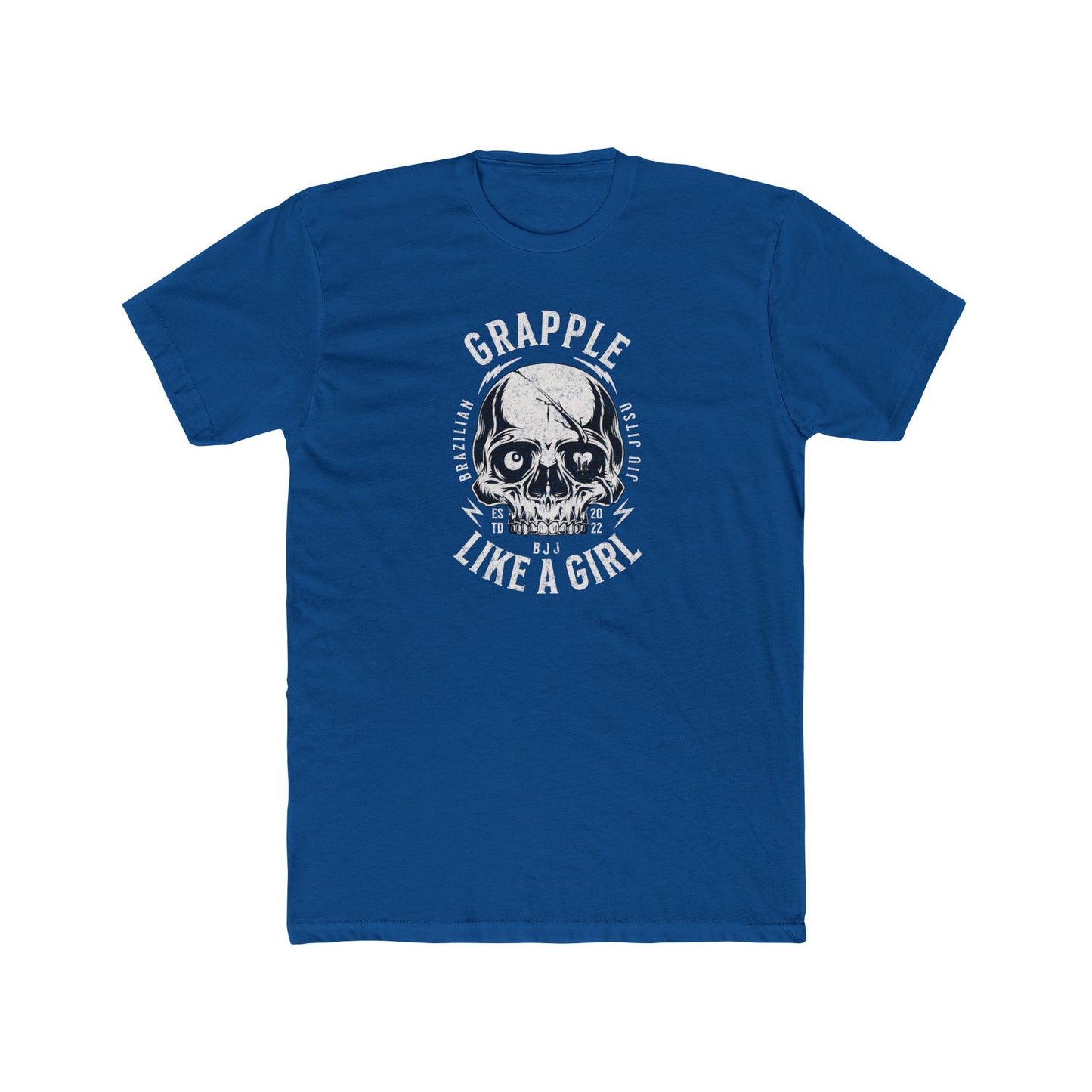 Grapple like a Girl BJJ T-Shirt - Skull Logo
