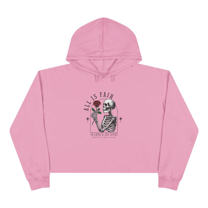Copy of Grapple like a Girl Cropped Hoodie - All is Fair in Love & BJJ