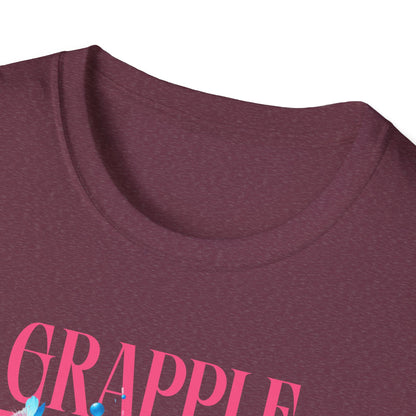 Women's Jiu Jitsu Grapple like a Girl BJJ Unisex Softstyle T-Shirt - Blossoms