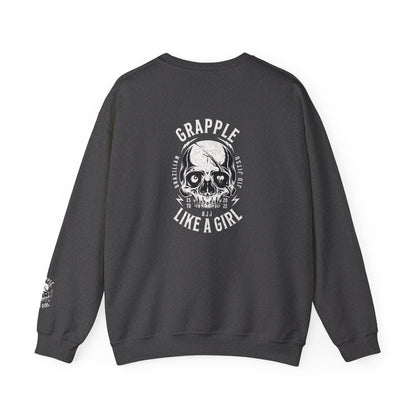 BJJ Women's Crewneck Sweater - I closed my book to be here.