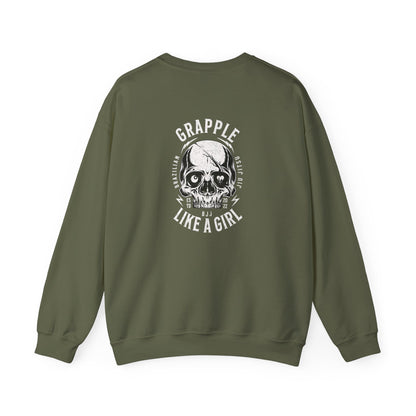 BJJ Women's Crewneck Sweater - I closed my book to be here.