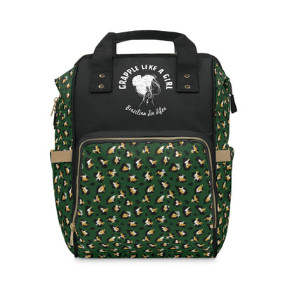 Women's Roll like a Girl Jiu Jitsu Gear Backpack - Tiger Design