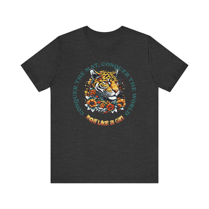 Womens BJJ Conquer to Mats Jiu Jitsu T-shirt