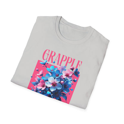 Women's Jiu Jitsu Grapple like a Girl BJJ Unisex Softstyle T-Shirt - Blossoms